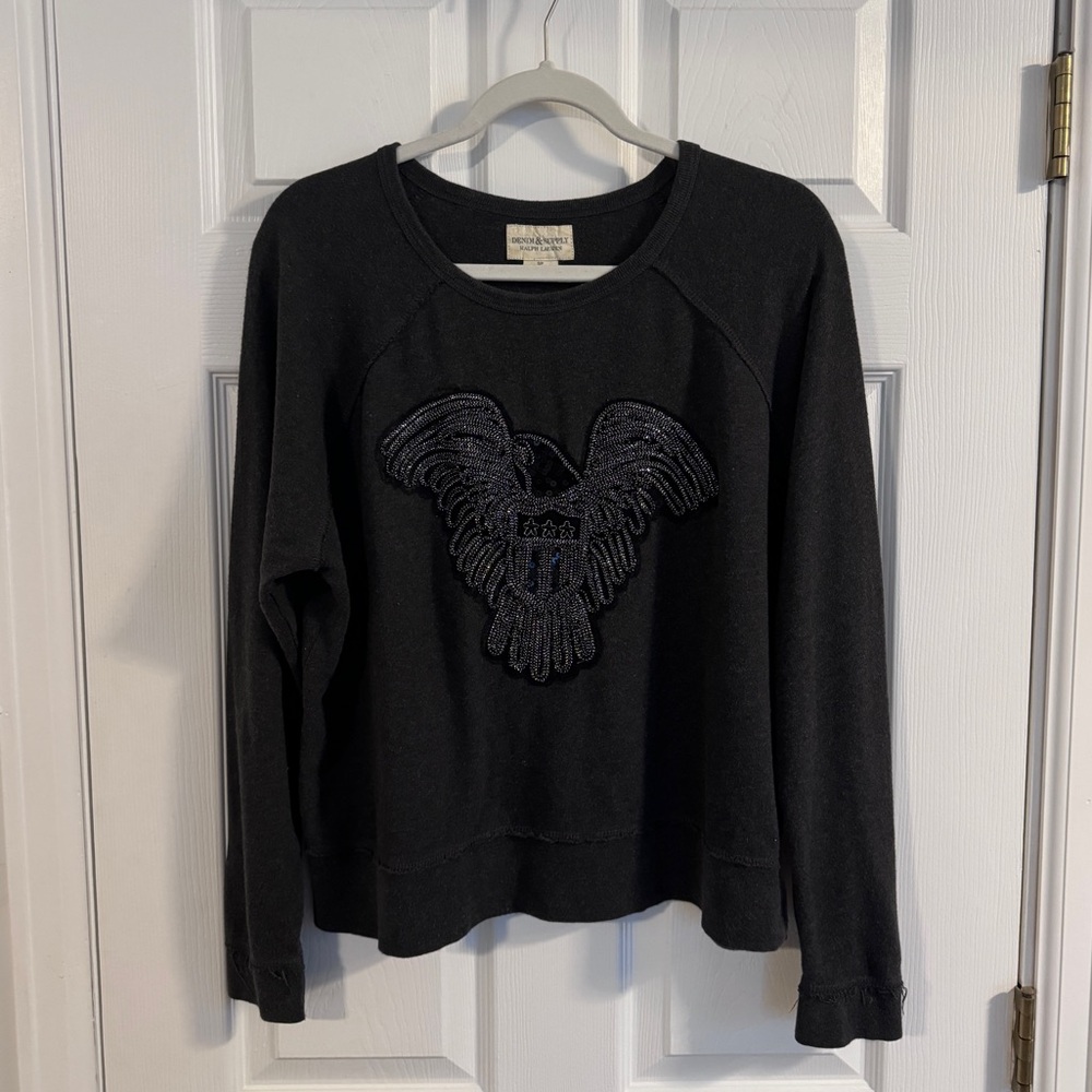 Ralph Lauren Denim Supply Embroidered Eagle Sweater